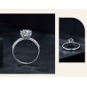 1.0CT Moissanite  Diamond 925 Sterling Silver  Flower Ring