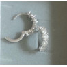 3.5mm Moissanite 925 Sterling Silver Hoop Earrings