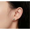 Moissanite Earrings for Women Solid 925 Sterling Silver
