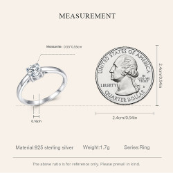 Moissanite Wedding Engagement Ring
