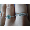 Wedding 925 Sterling Silver 0.8 ct Moissanite diamond Ring