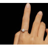 Engagement Wedding  1ct Moissanite Diamond Sterling silver Ring
