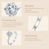 Engagement Wedding  1ct Moissanite Diamond Sterling silver Ring