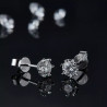 Snowflake Moissanite Diamond Jewelry Set Sterling Silver