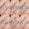 3mm D Color Moissanite Crown Shape18k Gold Plated 925 Silver