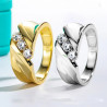 18K gold plated Moissanite Diamond Silver ring for Men