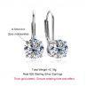 Diamond Dangle Drop Earrings 925 Sterling Silver