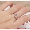 14K White Gold 2ct Moissanite Engagement Wedding Ring