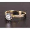14K White Gold 1ct moissanite wedding ring 
