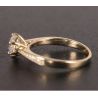 14K White Gold 1ct moissanite wedding ring 
