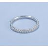 14K white gold Certified Moissanite Diamond Stack Ring
