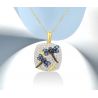 Delicate Blue Dragonfly 925 Silver Jewelry Set For Women