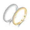 14K white solid gold wedding band ring moissanite diamond 