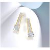 9K white Yellow gold Natual diamond Earring for Girls