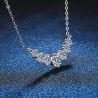 Moissanite Diamond 925 Sterling Sliver Plated 18k White Gold Necklace