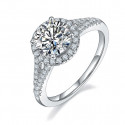 1.5ct moissanite diamond engagement ring