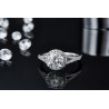 1.5ct moissanite diamond engagement ring