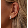 Moissanite 925 Sterling Silver Freshwater Pearl Stud Earrings