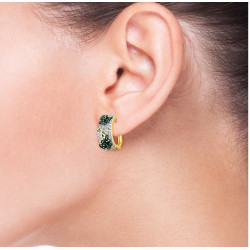 Green Spinel Gold Plated Butterfly Earring