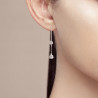 925 Sterling Silver Drop Earrings White Zirconia