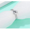 Wedding S925 Silver Jewelry 1ct Classic Style Moissanite Ring