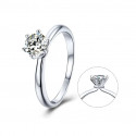 0.5 ct Moissanite Ring Wedding S925 Silver Jewelry