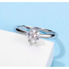 0.5 ct Moissanite Ring Wedding S925 Silver Jewelry