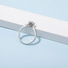 Wedding Ring  Moissanite 0.5 ct  diamond S925 Silver Jewelry