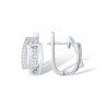 White Zircon Sterling silver jewelry set