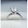  3ct D Color Radiant Cut D Color Moissanite Engagement 925 Sterling Silver Rings 