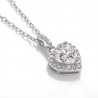 Жинхэнэ хайр S925 мөнгөн Зүрхэн моиссанит алмазан бөгж