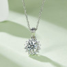 Sun flower VVS 2 ct Moissanite Diamond stud pendants