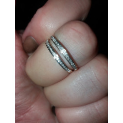 14K White Eternal Diamond Ring Engagement for Women