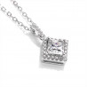 Princess Cut Moissanite Diamond Sterling Silver Jewellery set