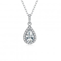 Pear Cut D color Moissanite Diamond Sterling Silver Jewelry Set