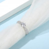 Moissanite 0.5ct diamond 6 claws S925 Silver Ring
