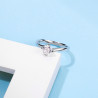 0.5 ct Moissanite diamond 4 claws S925 Silver Ring
