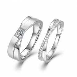 Moissanite Diamond VVS1 Classic Style Men's Eternity Ring
