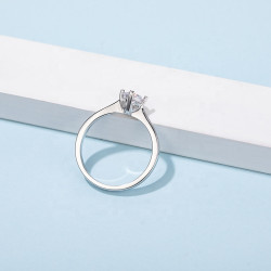 0.5 ct Moissanite diamond S925 Silver Ring