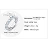 Real 14K White Gold Rings 4mm 5cttw D Color Moissanite GRA Certificate 