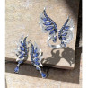 Angel Wings Drop Sterling silver Earrings