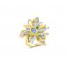 925 Sterling Silver Jewelry Set Blue Spinel White Zircon