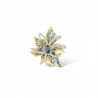 925 Sterling Silver Jewelry Set Blue Spinel White Zircon