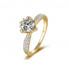 14K,18K Solid Gold 1Ct Moissanite Engagement Wedding Ring