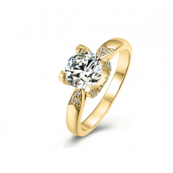 Solid 14K,18K White/yellow Gold Moissanite Diamond Wedding Ring