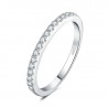 Moissanite D Color Half Eternity 0.225ct 925 Sterling Silver Ring