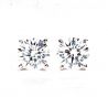 D Color Moissanite Earrings With GRA Certificate Real 14K White Gold 1-4cttw 585 Gold