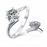 Classic Style S925 Silver Jewelry 1ct Moissanite Ring