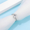 Heart  S925 Silver Jewelry 1ct Moissanite Ring