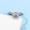 Moissanite 0.5ct diamond 4 claws S925 Silver Ring